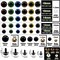 140pcs Colorful Safety Eyes for Crochet, Amigurumi, Dolls, and Stuffed Animals – 10mm to 18mm with Washers